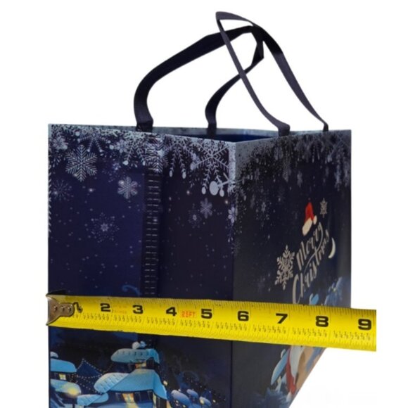 4 Pcs. Christmas-Themed 1 Large Gift Bag & 3 Plastic Cups Gift Set - NEW - Picture 15 of 16